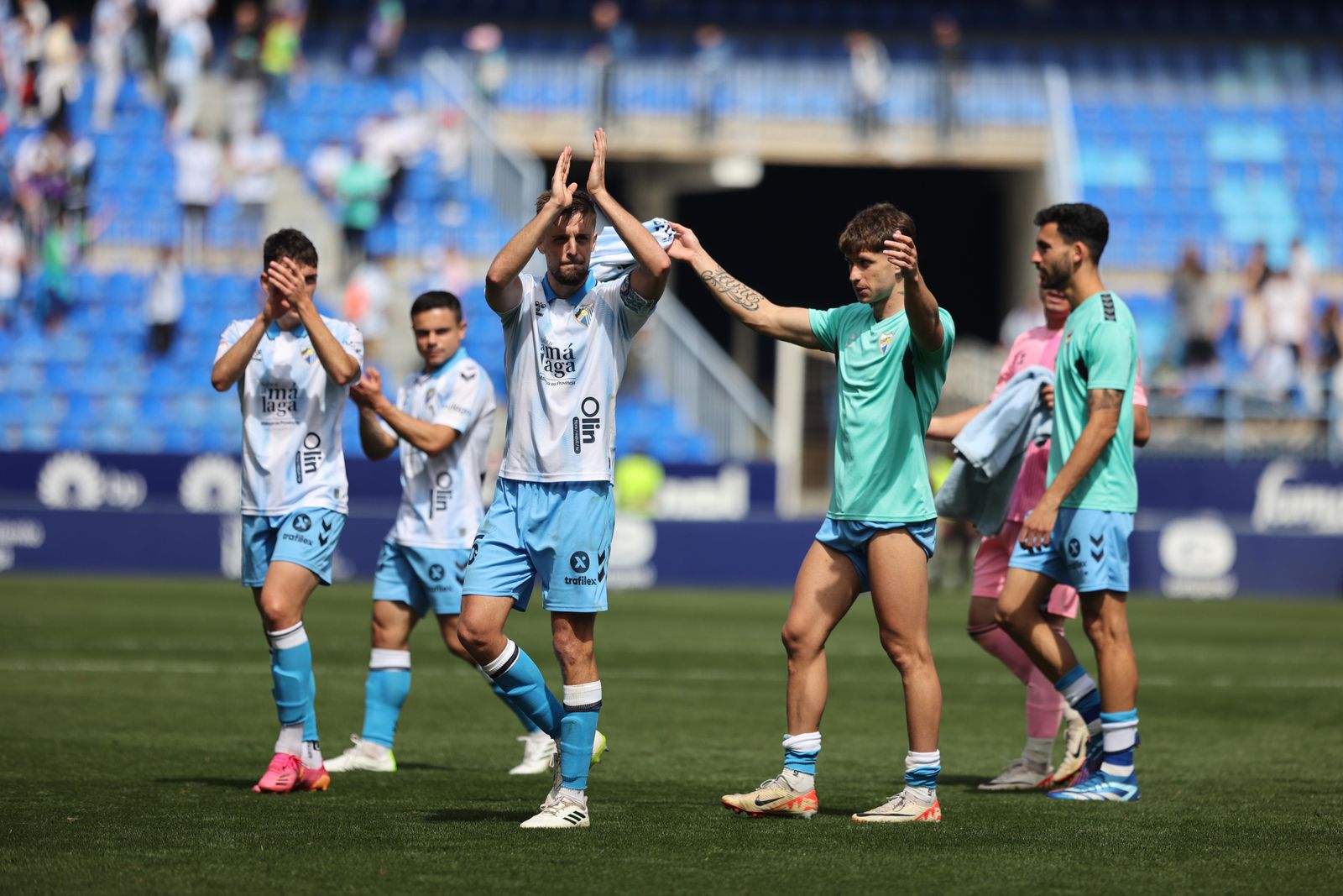 La fiesta final en La Rosaleda, en fotos