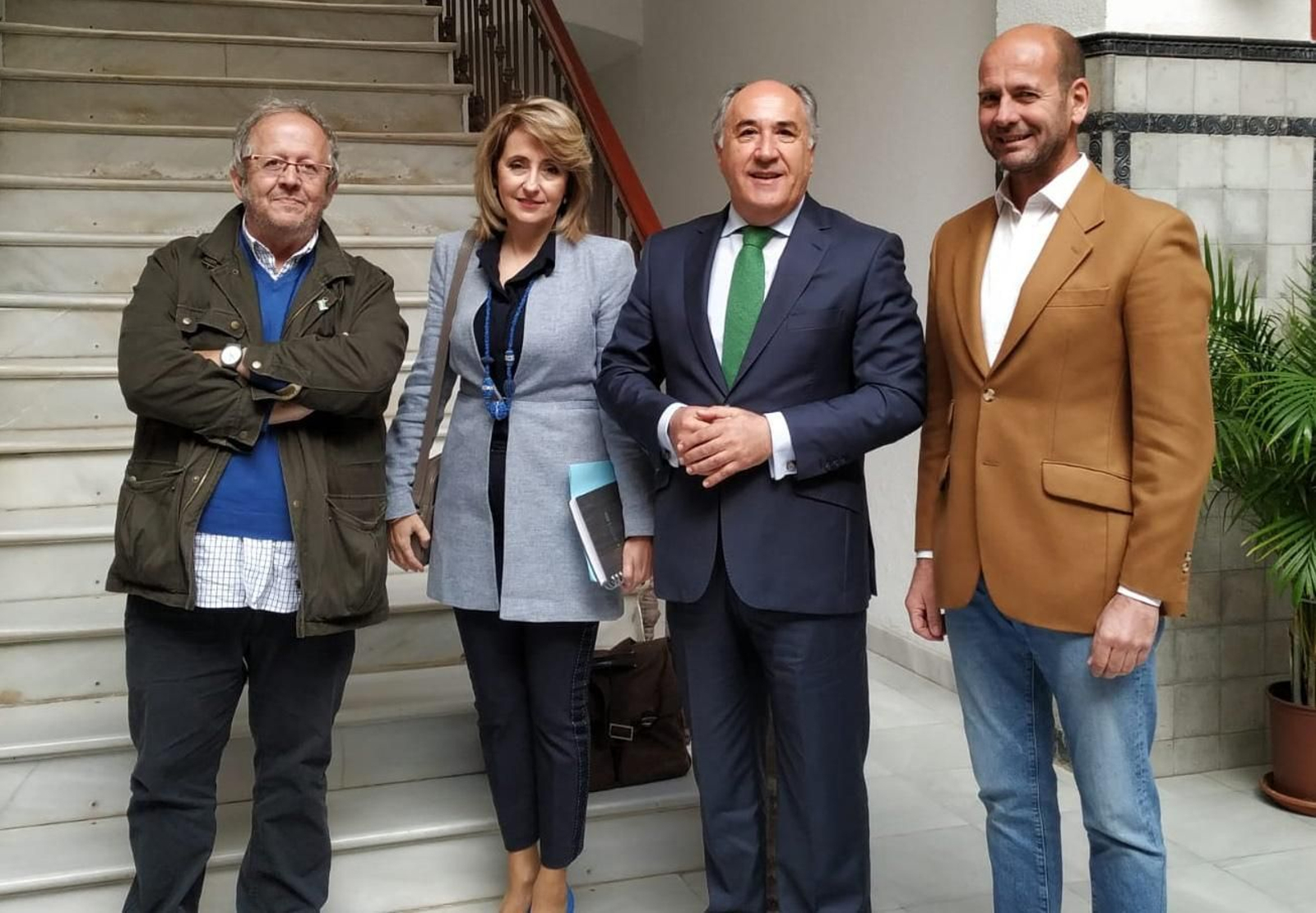 Téllez, Pintor, Landaluce y Cabral, en el Ayuntamiento de Algeciras