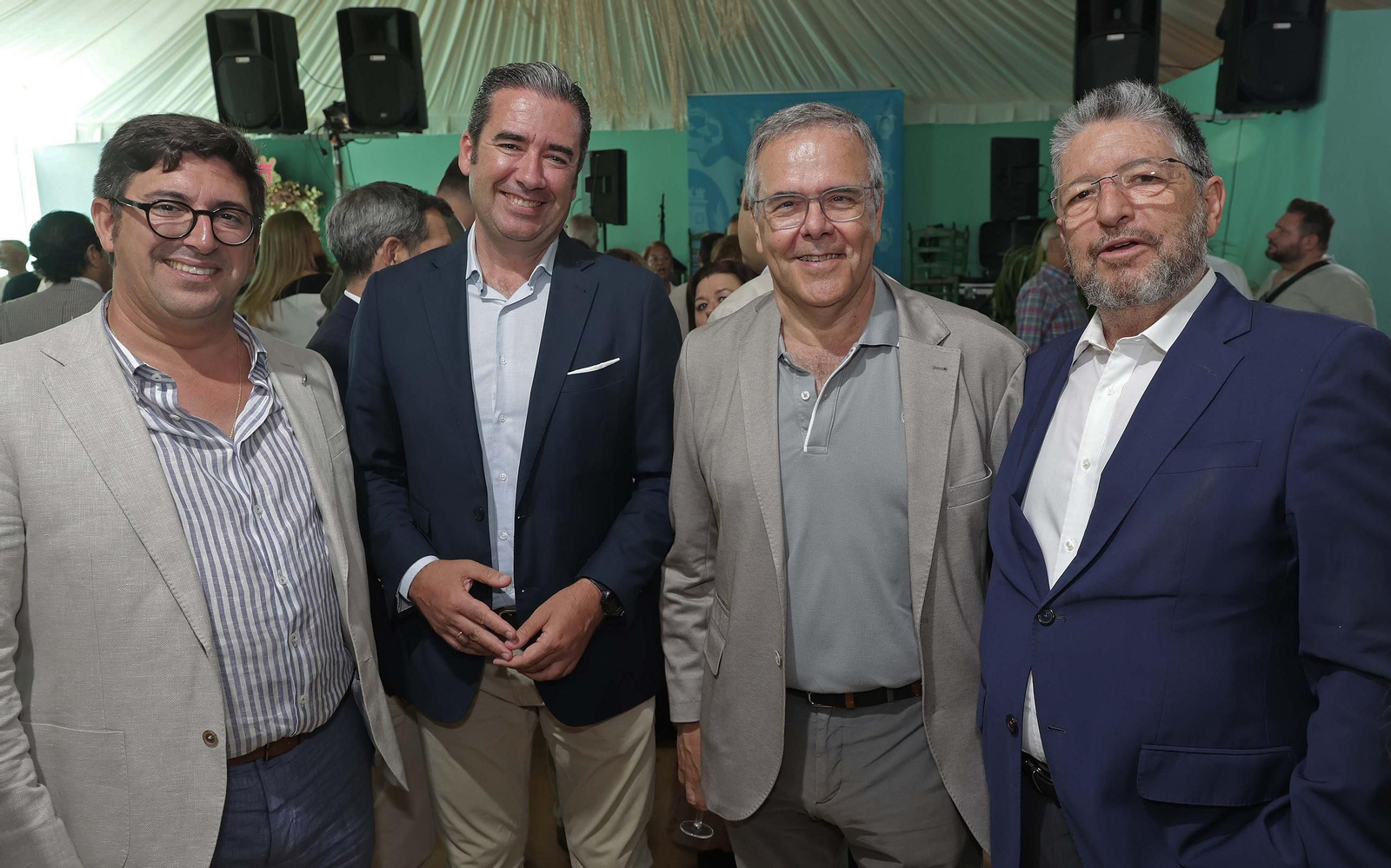 Fotos de la copa de autoridades en la caseta municipal de la Feria Real de Algeciras 2025