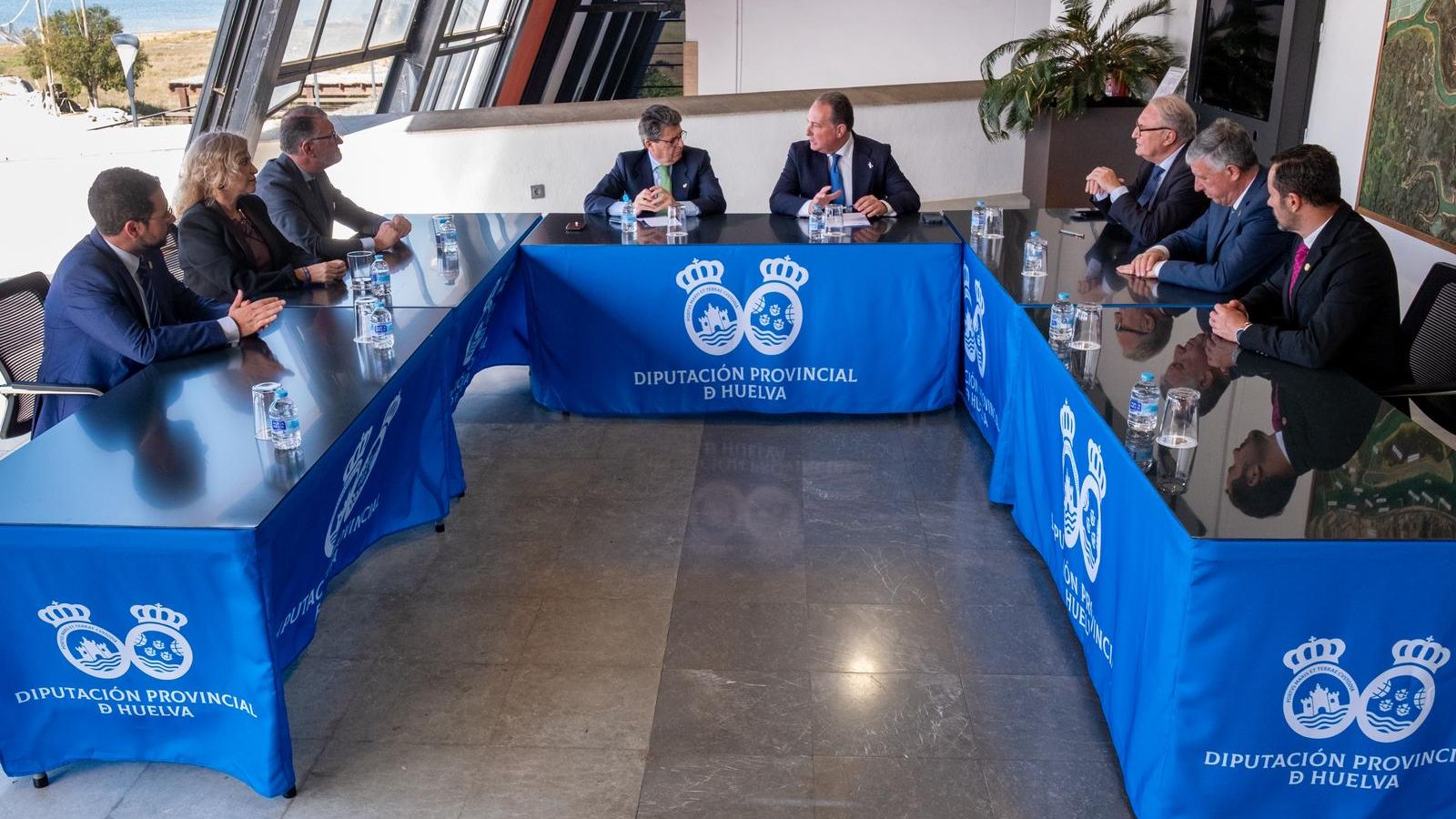 Visita a La Rábida de una delegación de la Comisión de Asuntos Iberoamericanos del Senado.