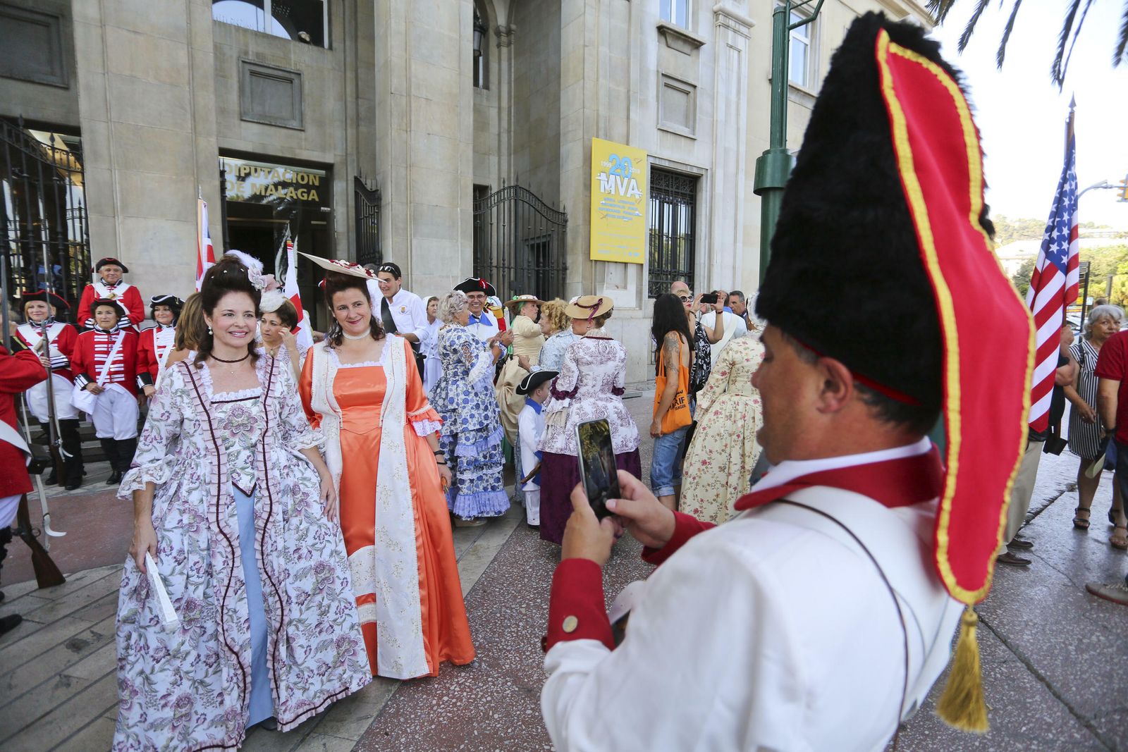 Las fotos del desfile en Málaga en recuerdo a Bernardo de Gálvez