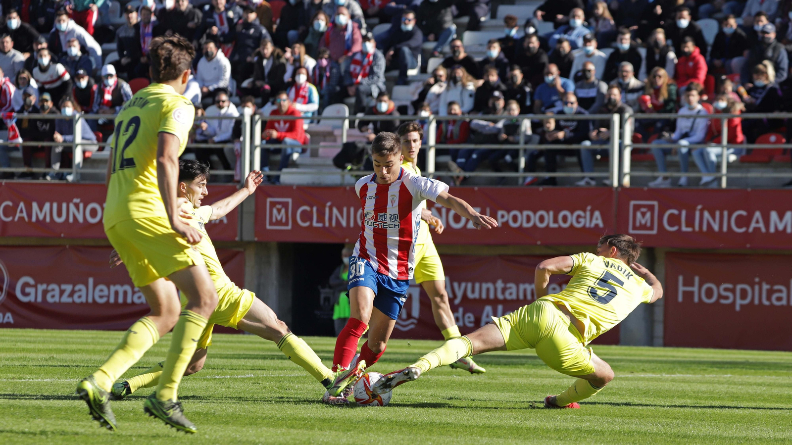 Álvaro Leiva, en el Algeciras-Villarreal B.