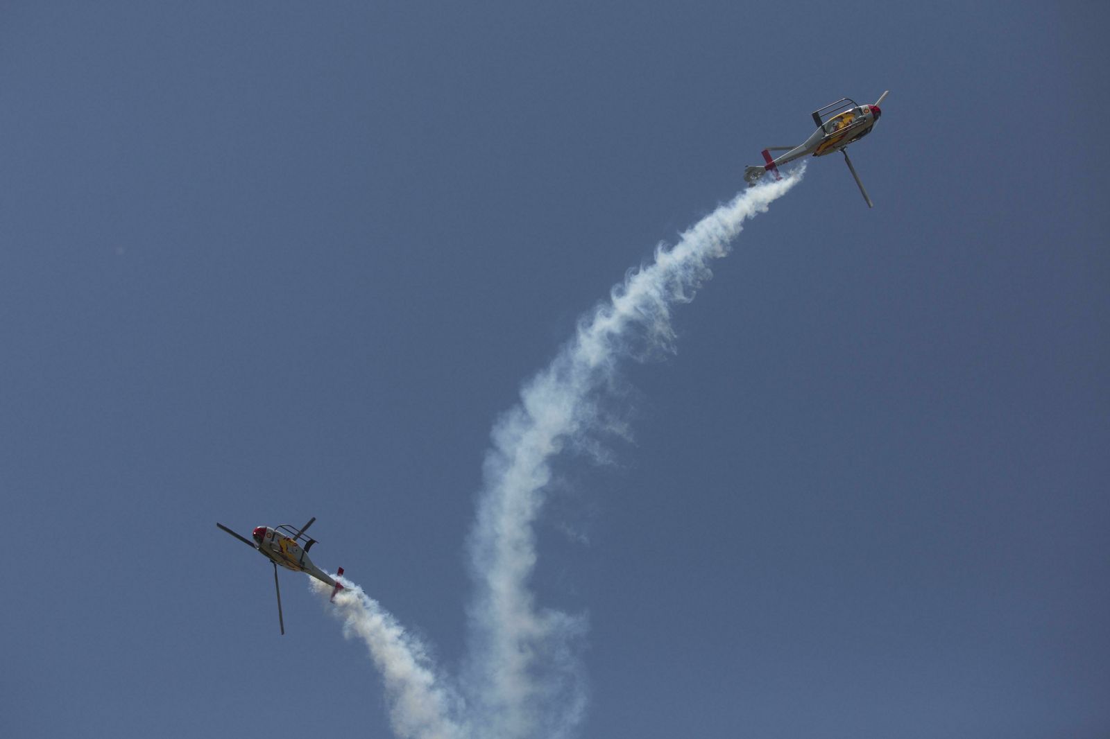 Las fotos de la exhibición de los helicópteros del Ejército del Aire en el Tajo en Ronda