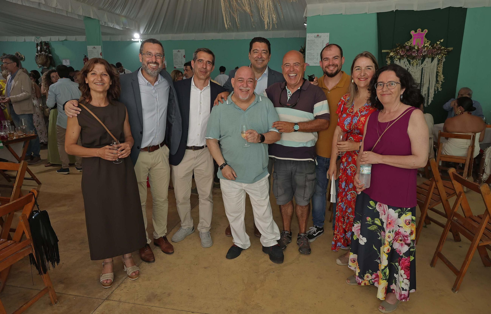 Fotos de la copa de autoridades en la caseta municipal de la Feria Real de Algeciras 2025