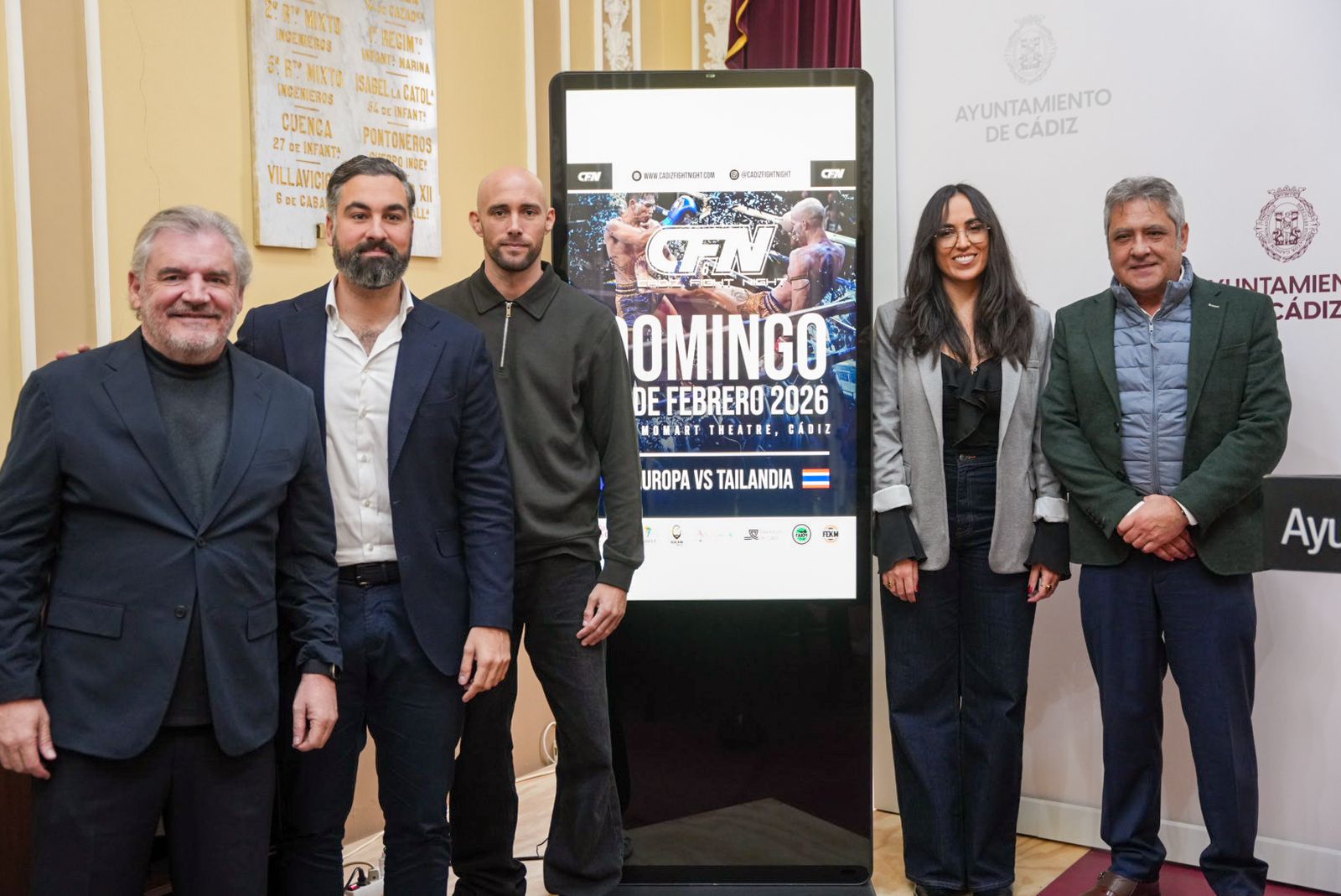 Presentación del Cádiz Fight Night 6.