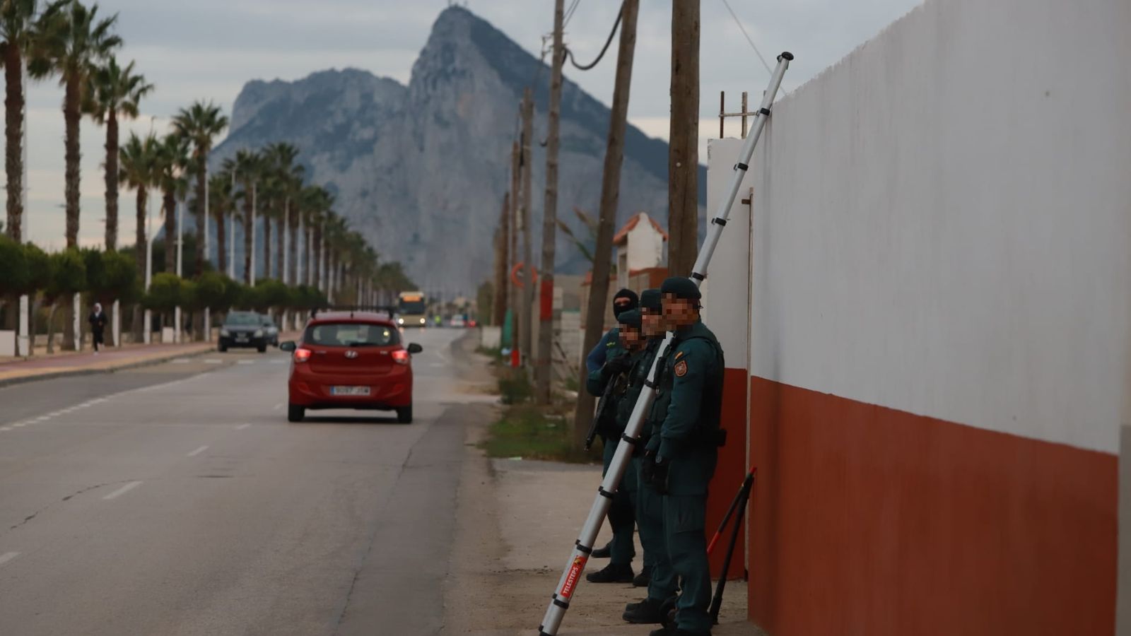 Actuación de la Guardia Civil contra el tráfico de drogas en Campo de Gibraltar.