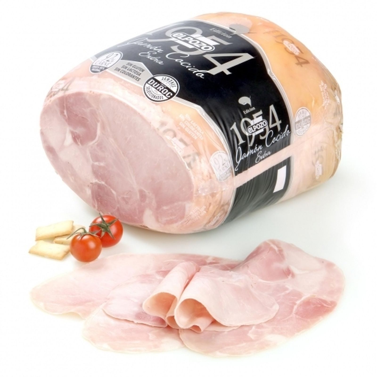 Una pieza de jamón cocido extra de El Pozo.