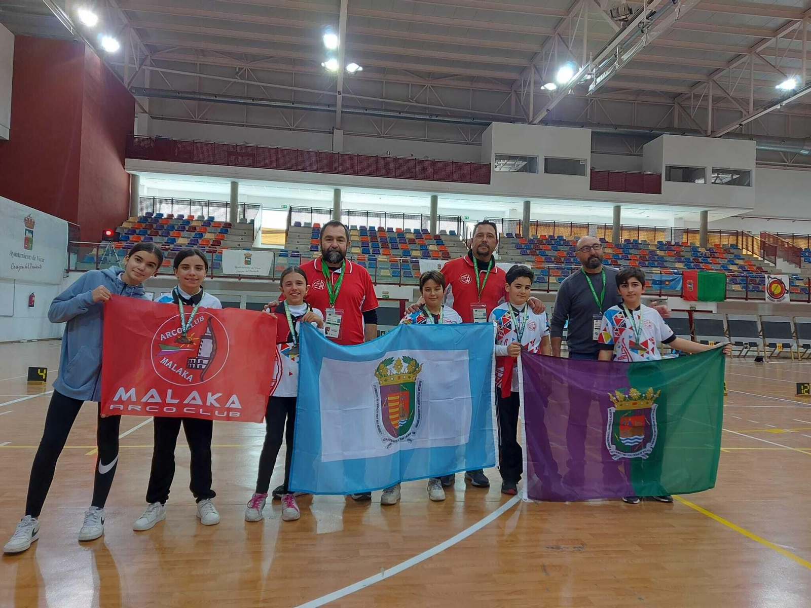 Competidores malagueños en Almería.