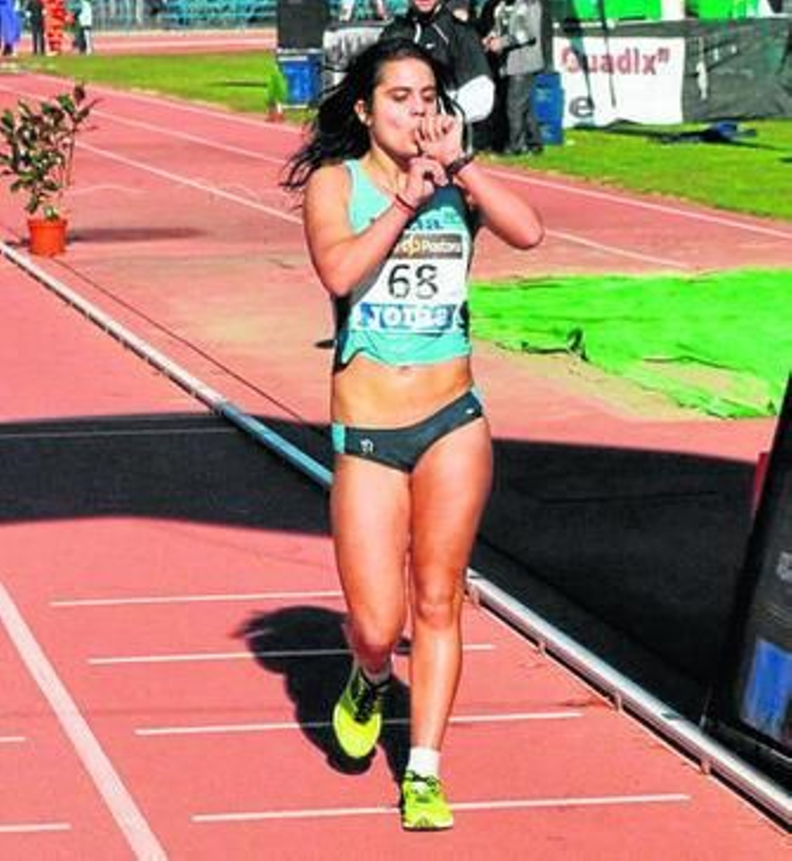 María Pérez buscará el triunfo otra vez en su categoría.