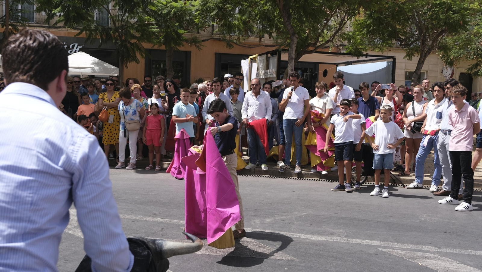 Exhibición de toreo de salón de la Escuela Taurina de Almería, en imágenes