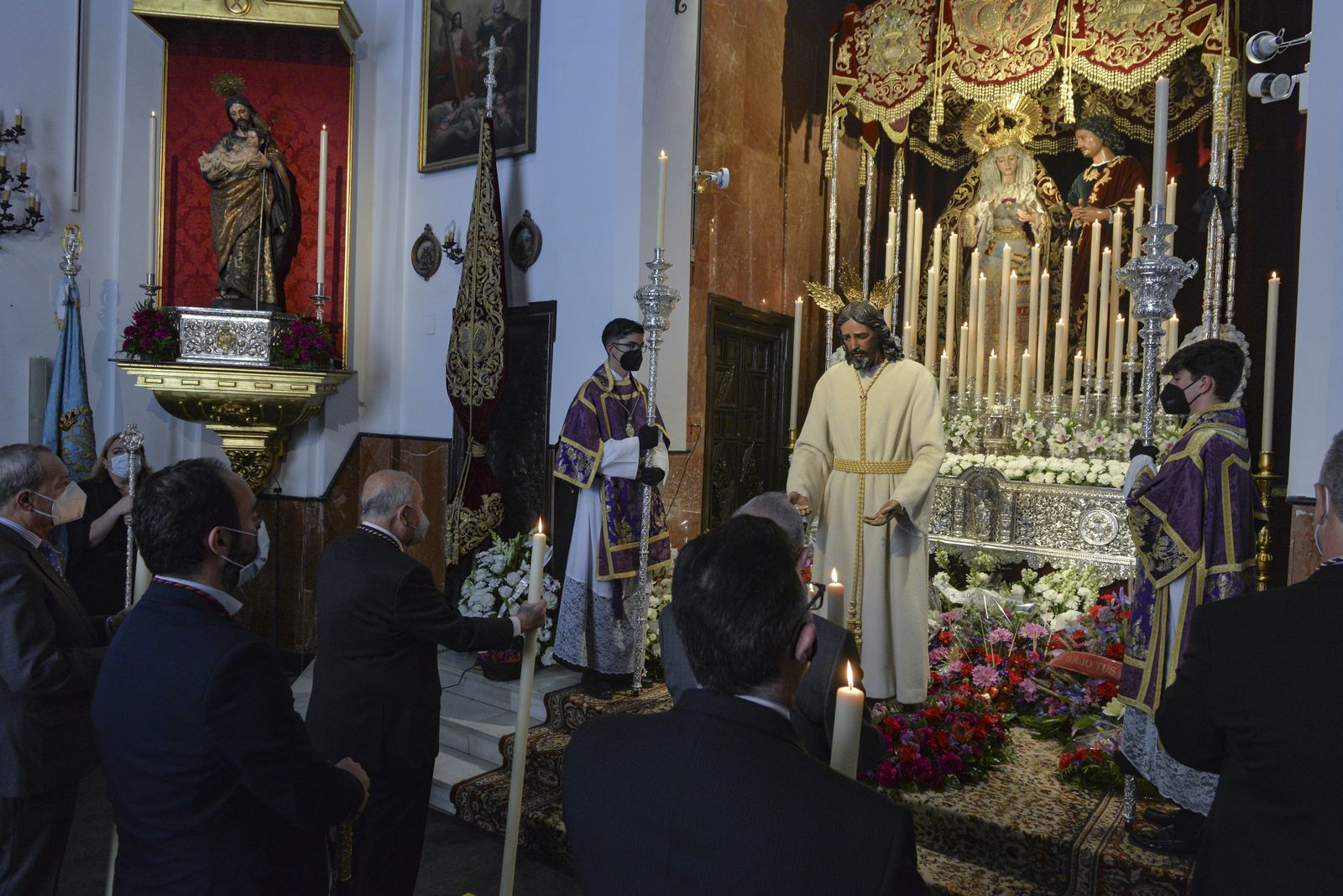 Miércoles Santo en pandemia: Los Panaderos, en imágenes