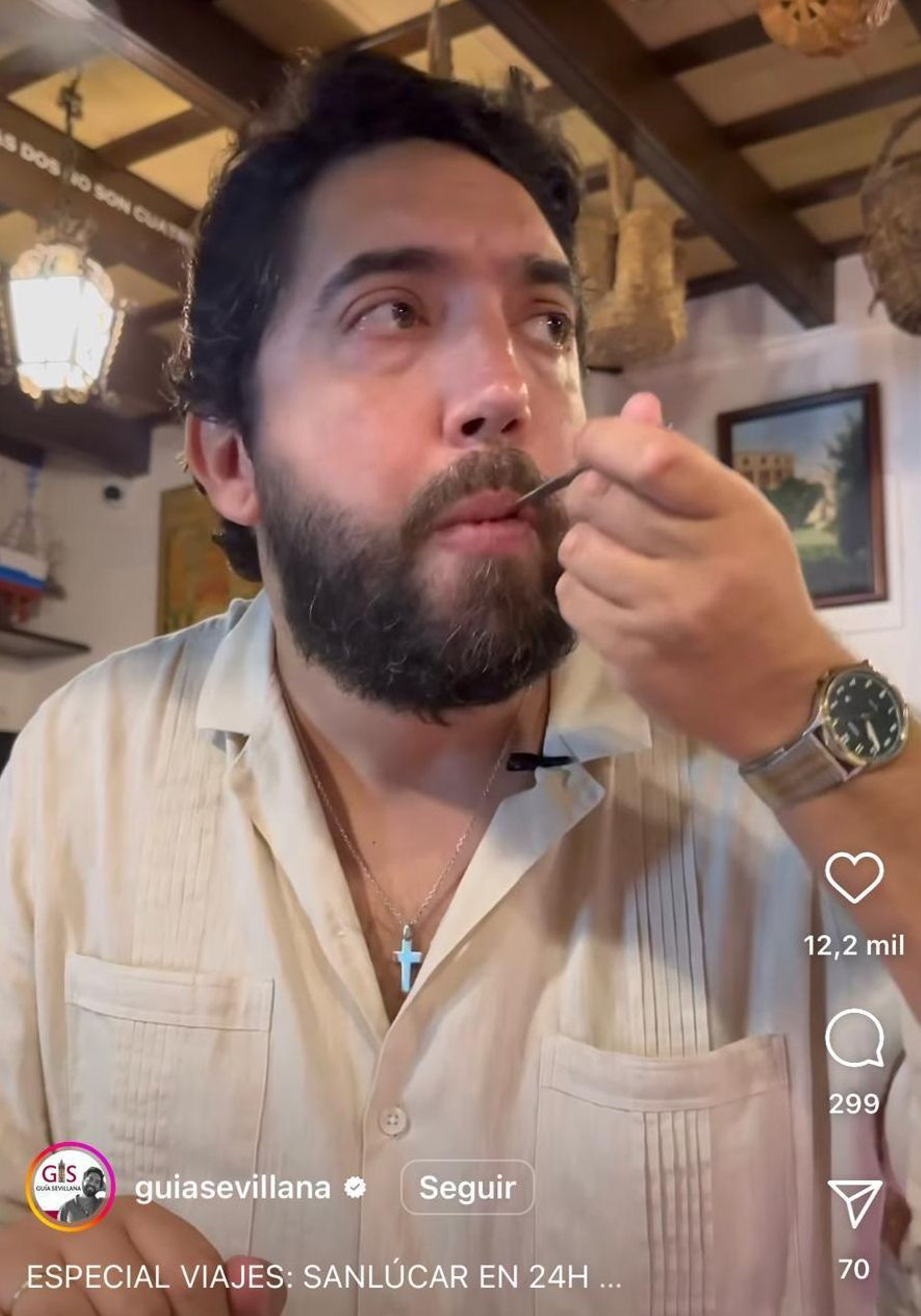 Juan Antonio Aguayo en la Taberna der Guerrita. Juan Antonio Aguayo en la Taberna der Guerrita.