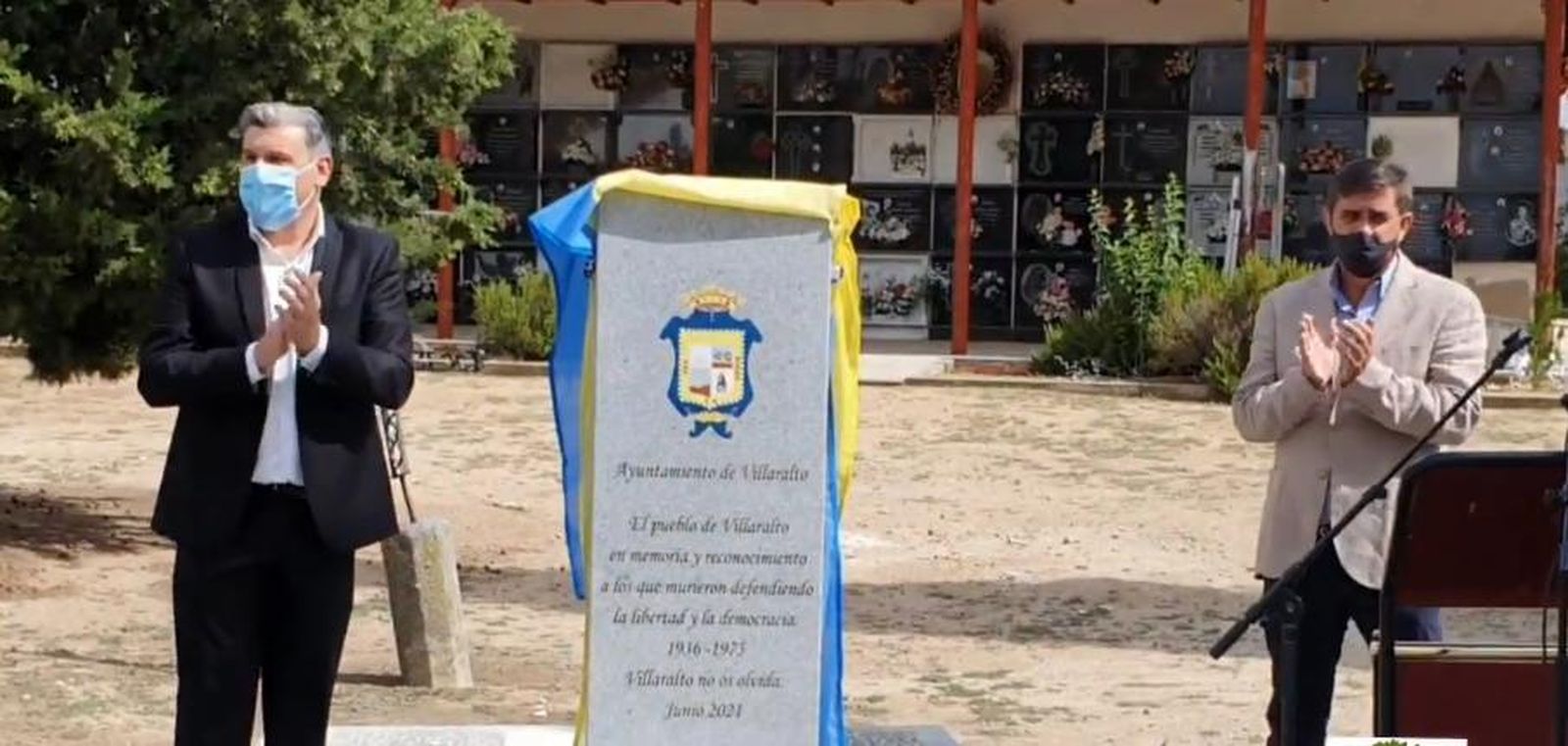 Inauguración del monolito de Villaralto.