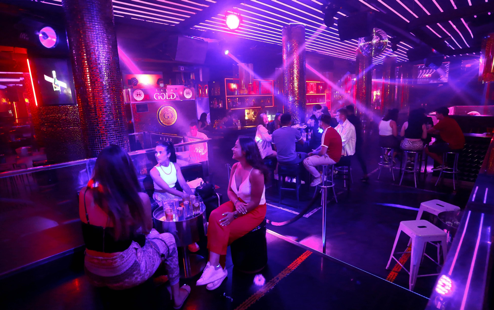 Interior de una discoteca de Málaga en una foto de archivo.