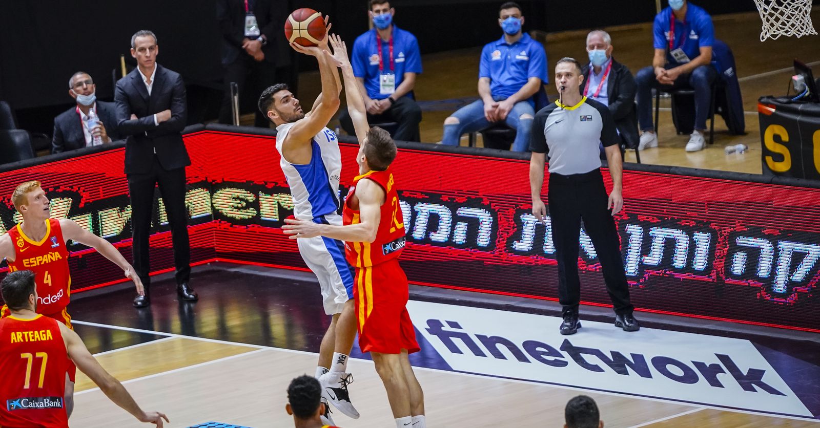 Las fotos de los jugadores del Unicaja en el Israel-España