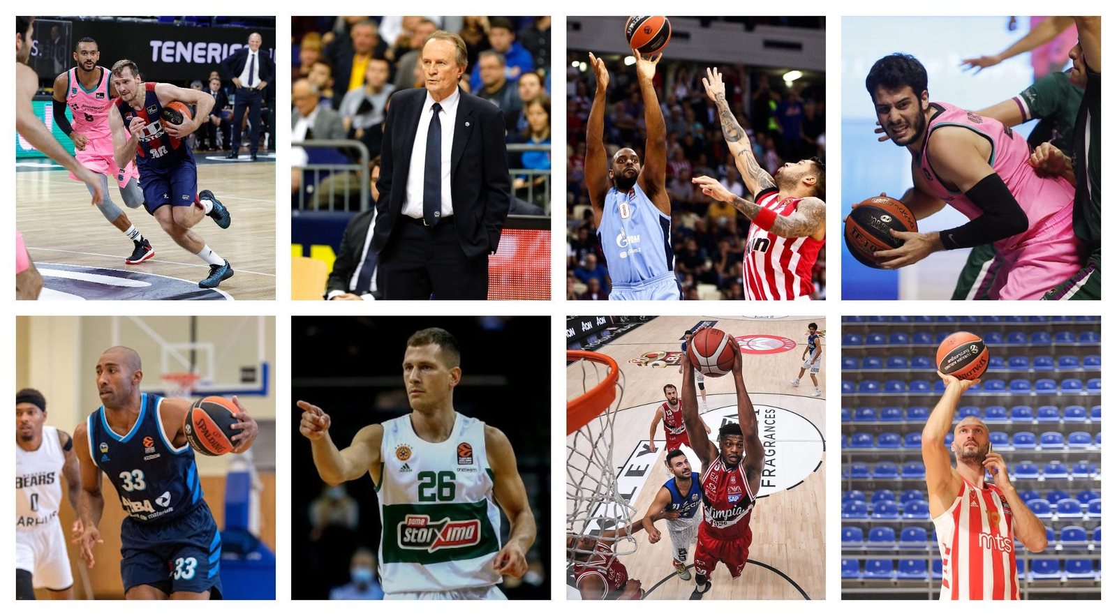 Varios de los ex cajistas que estarán en esta temporada de la Euroliga.