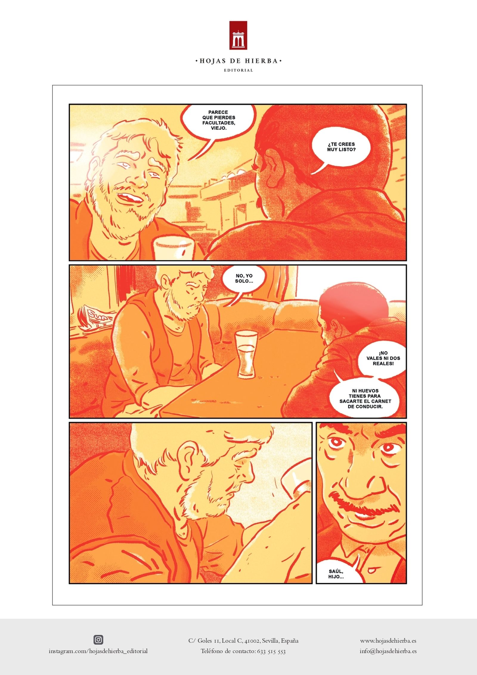 Hojas de Hierba Editorial publica su primera obra gráfica, 'Amor de hombre' de El Irra,