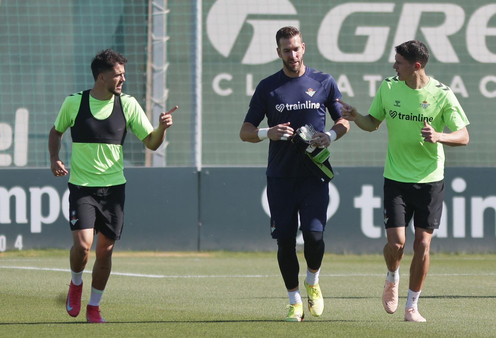 Las imágenes del entrenamiento del Betis