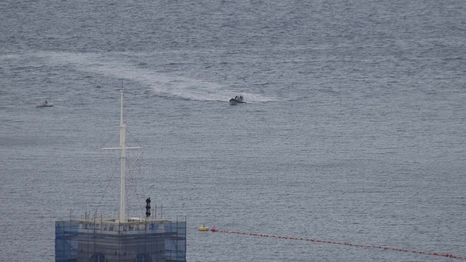 Las fotos del buque de guerra de la Royal Navy "HMS Trent" llegando a Gibraltar