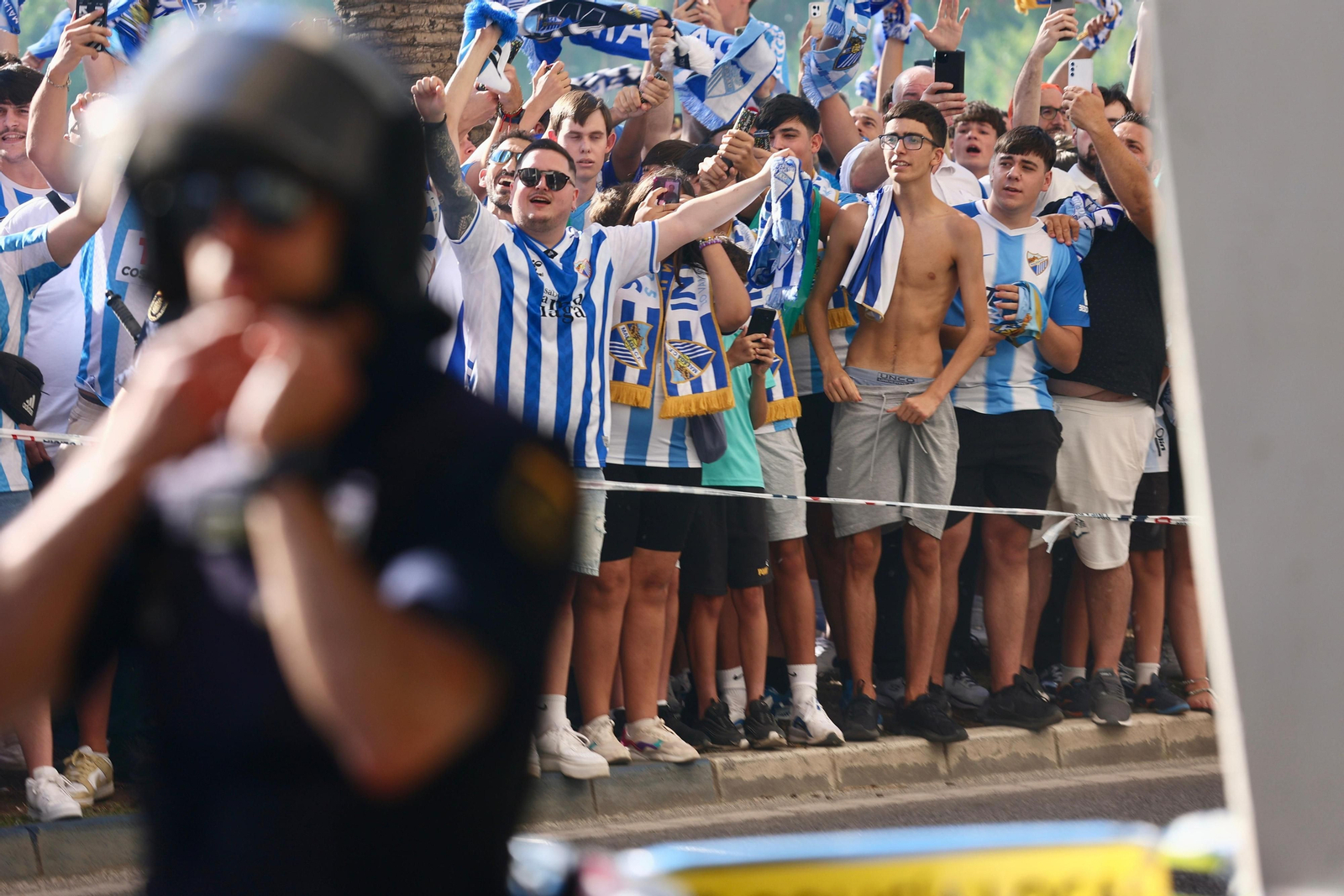 Las fotos de otra exhibición de la afición antes del Málaga-Nàstic