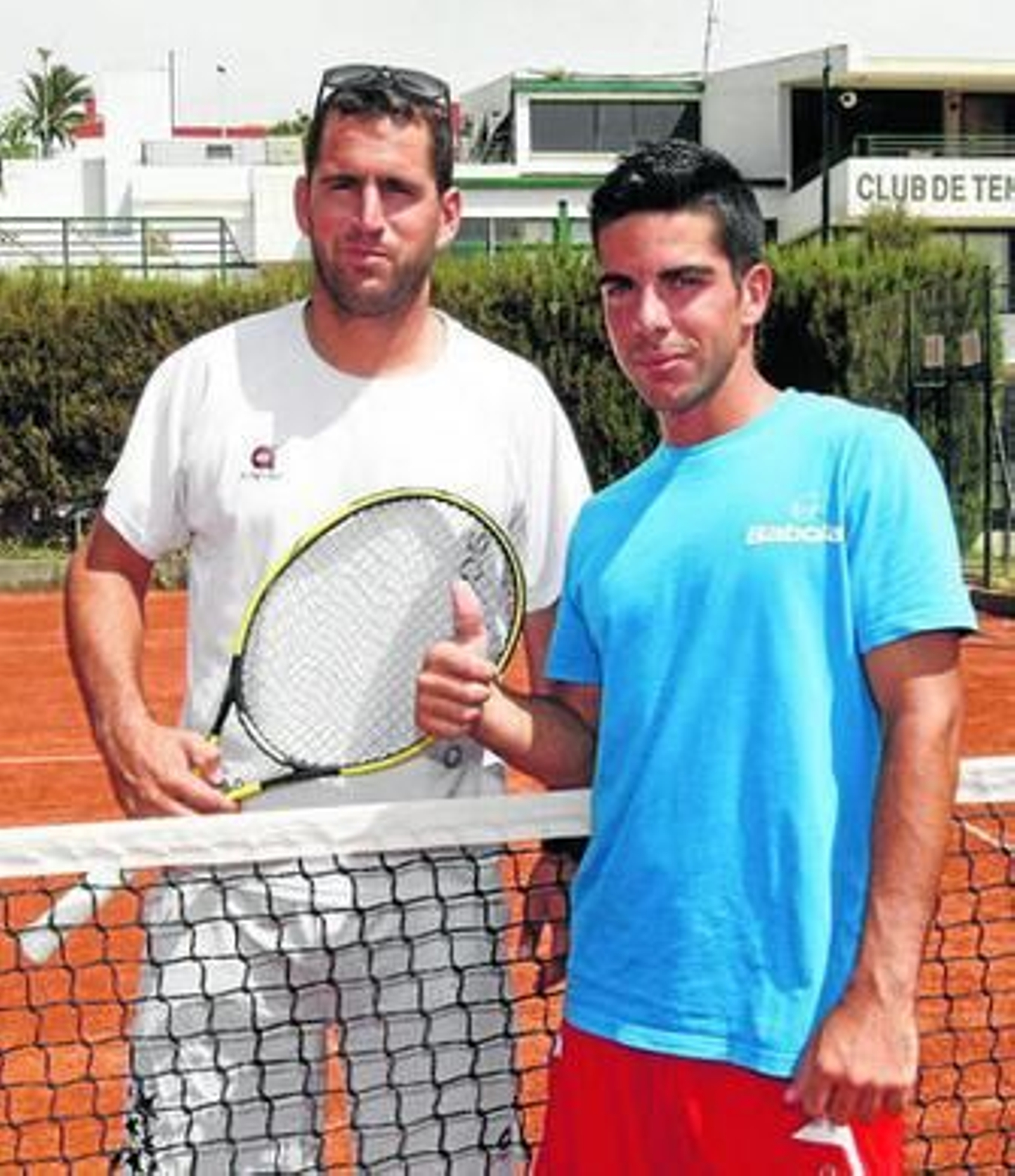 Daniel Monedero e Ismael Rodríguez, antes de disputar la final del torneo.