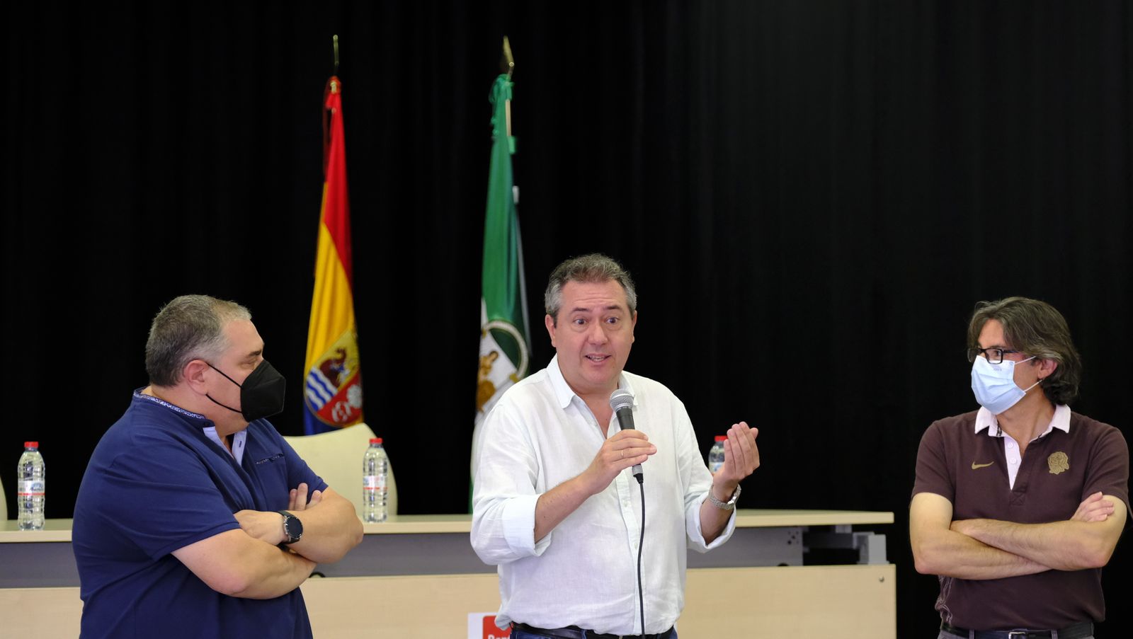 Juan Espadas, candidato a las primarias del PSOE, en Alhama y Bentarique. Almería