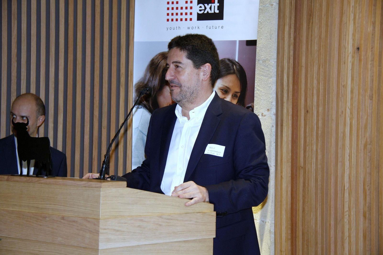 Pablo Zimmermann, responsable del Proyecto Coach, durante su intervención de ayer en la Fundación Osborne.