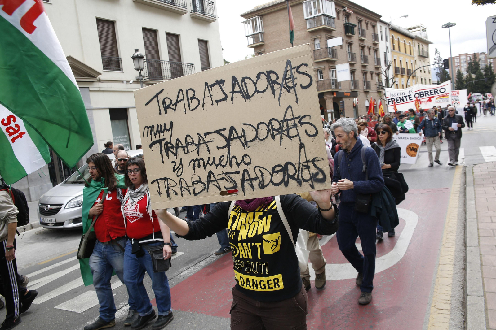 La manifestación del Primero de Mayo de Granada, en imágenes