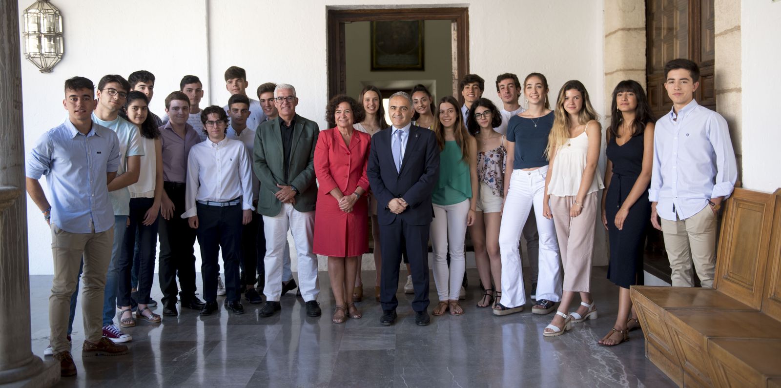 Los mejores en la pasada Selectividad, en el Hospital Real.