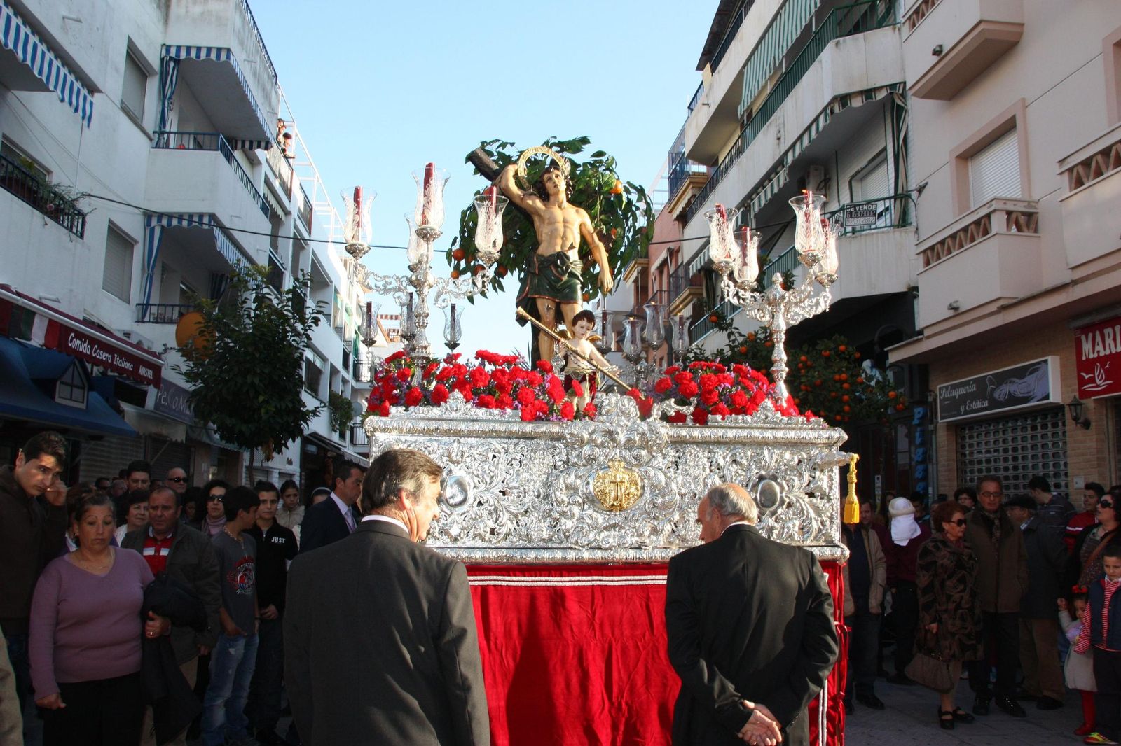 Procesión de San Sebastián en Punta Umbría.