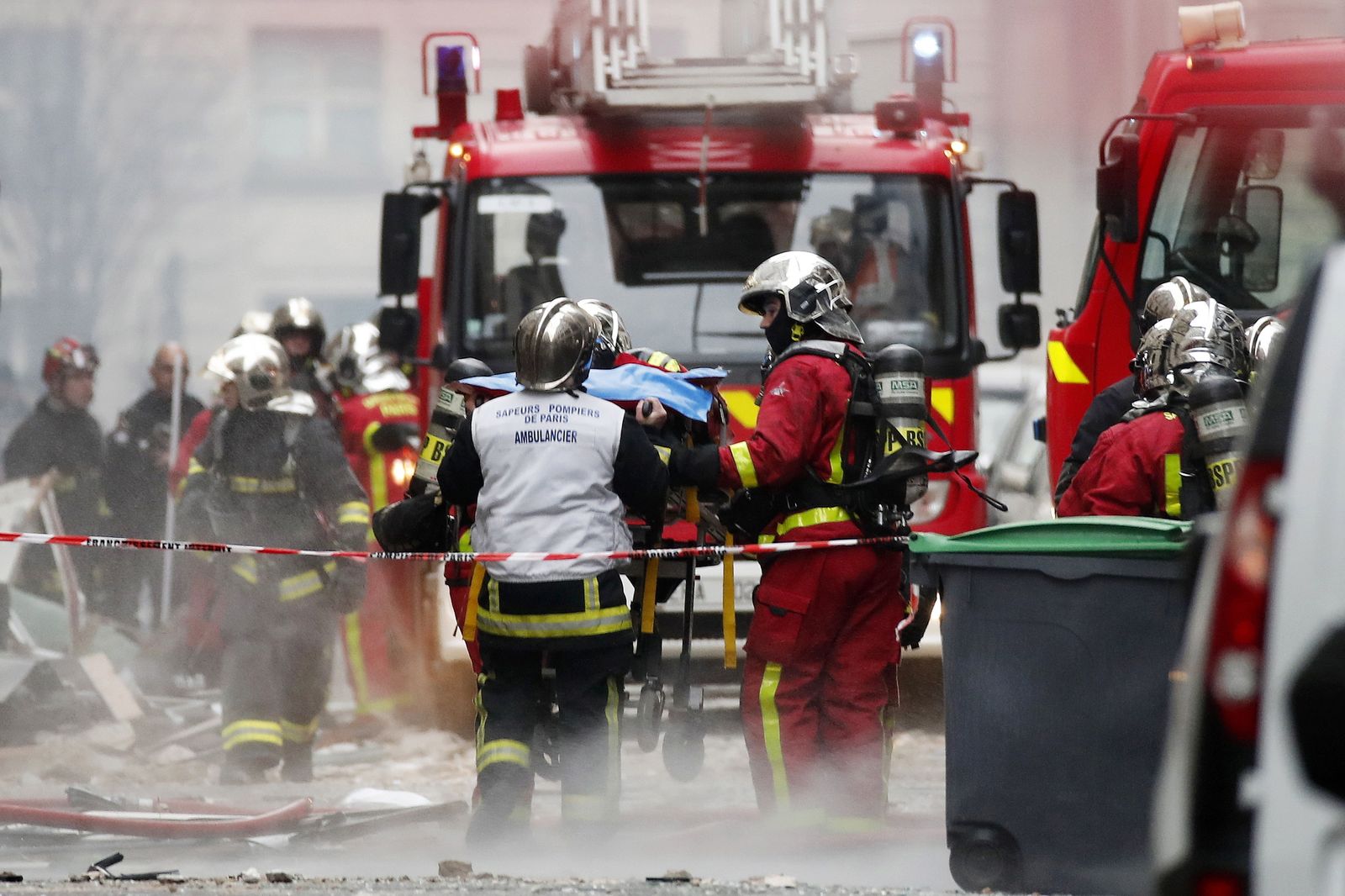 Las imágenes de la explosión de gas en París