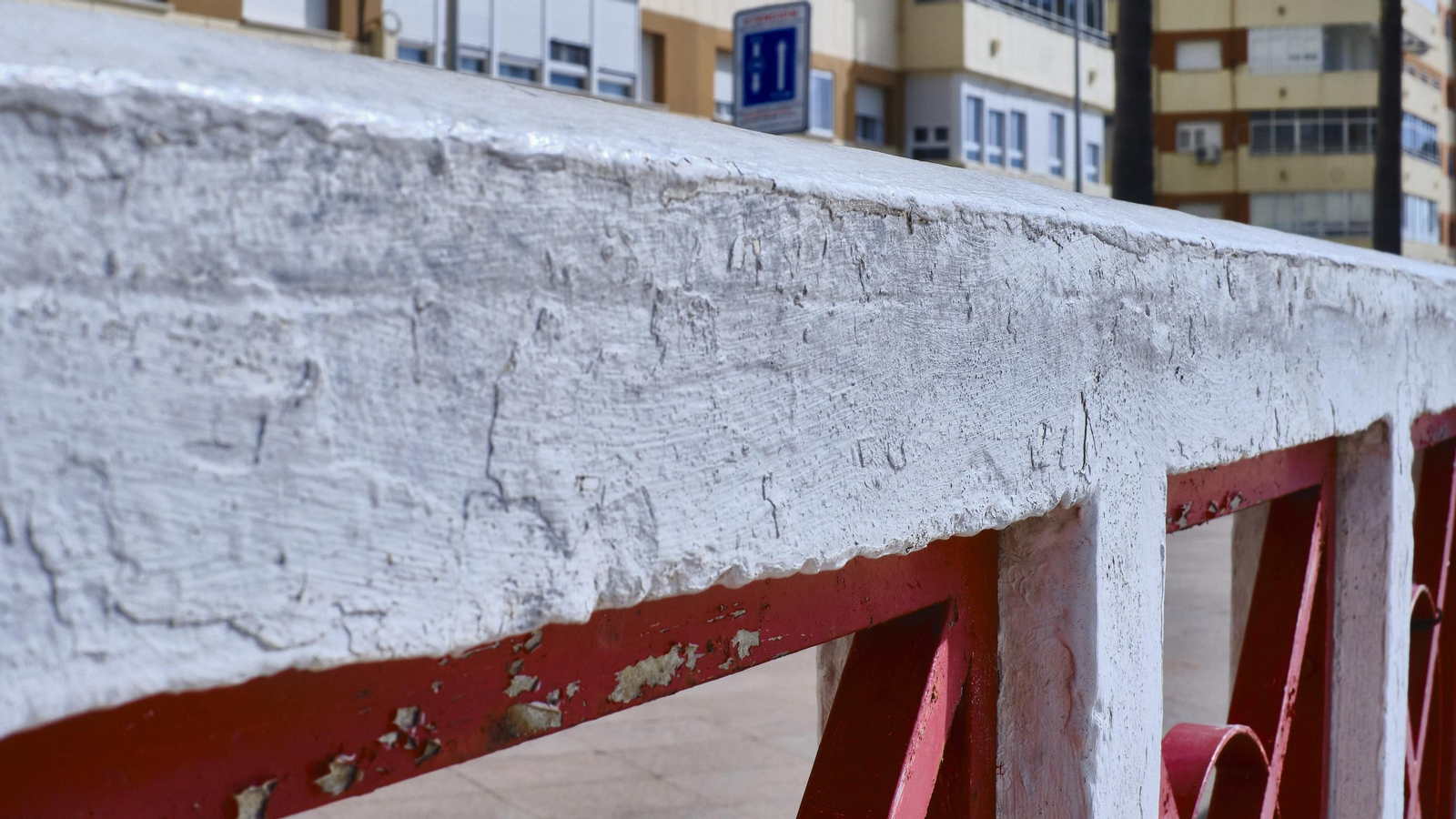 Estado del Paseo Marítimo de Cádiz.
