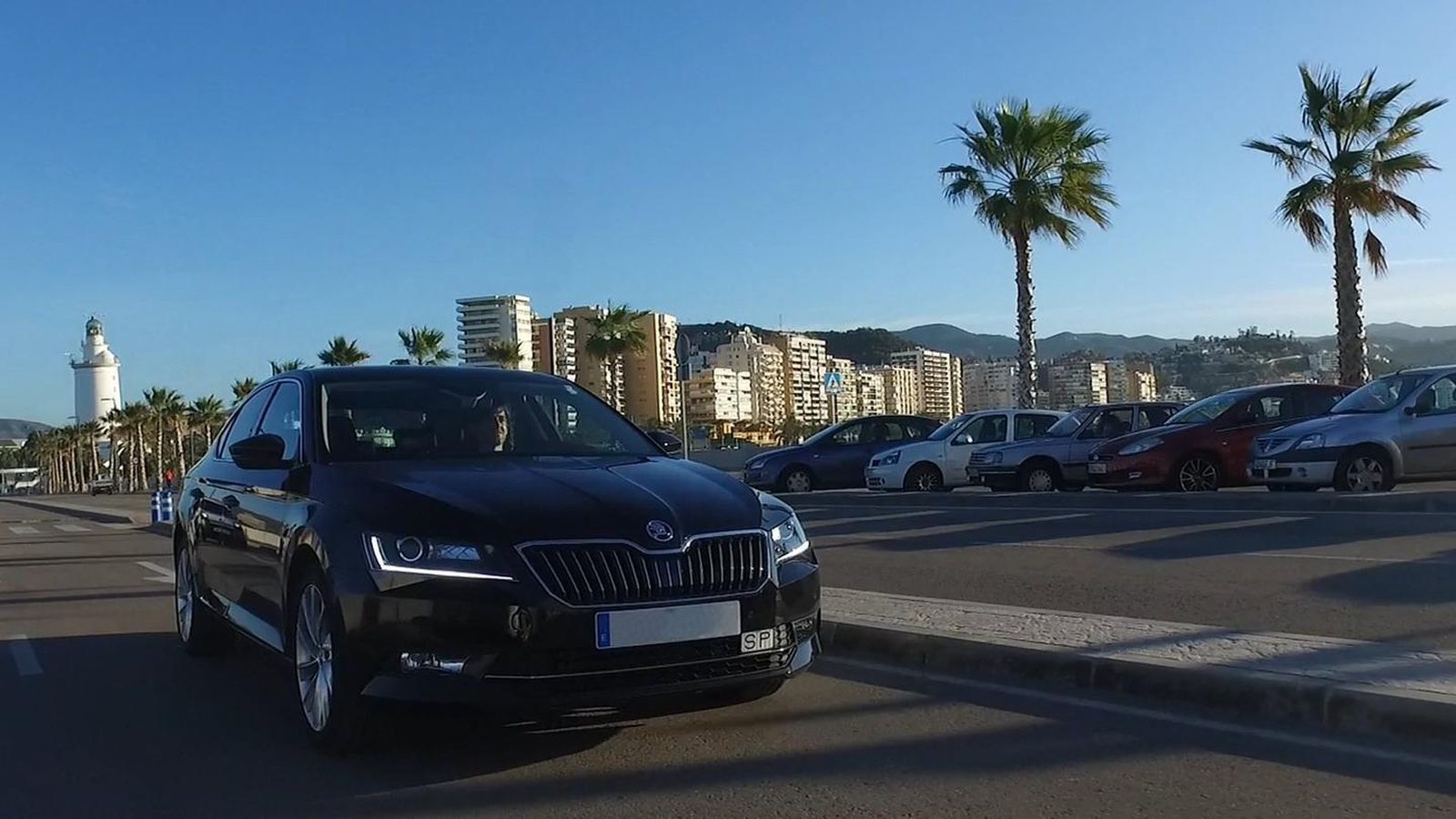 Un vehículo con licencia VTC en Málaga