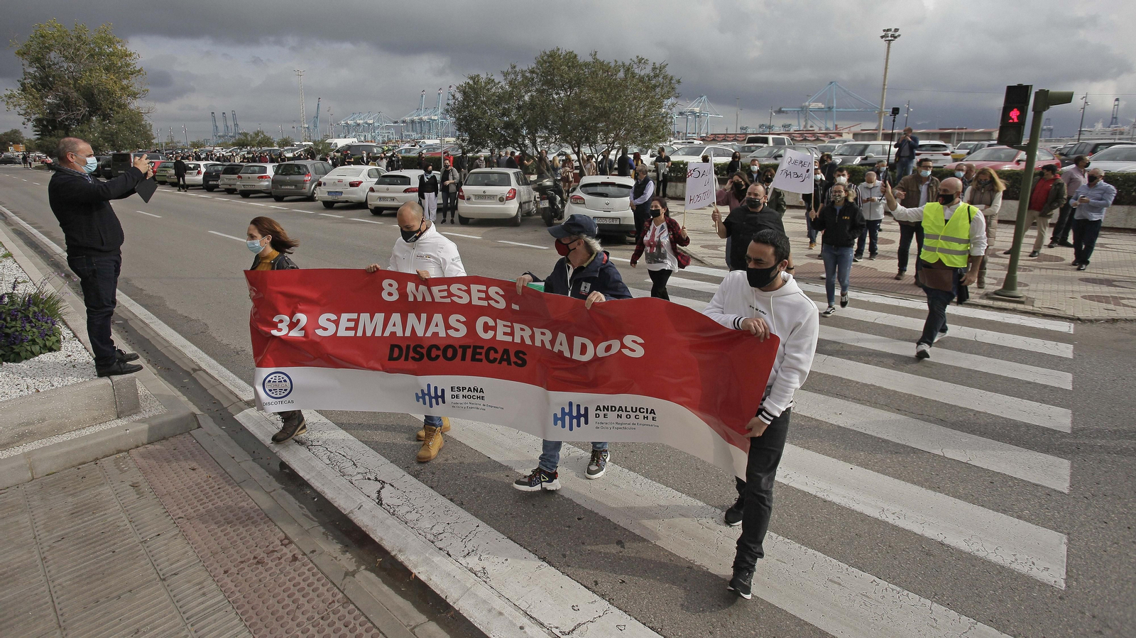 Fotos de la manifestación de la hostelería en Algeciras