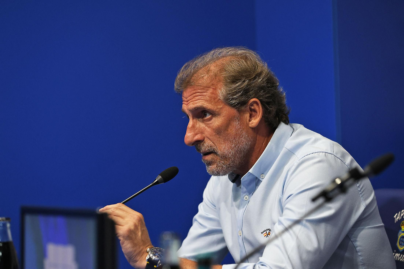 Imágenes de la presentación de Juan Pablo como jugador del Recreativo de Huelva