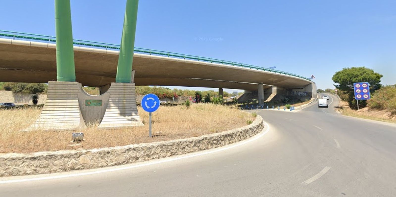 Puente donde tuvo lugar la intervención en El Puerto.