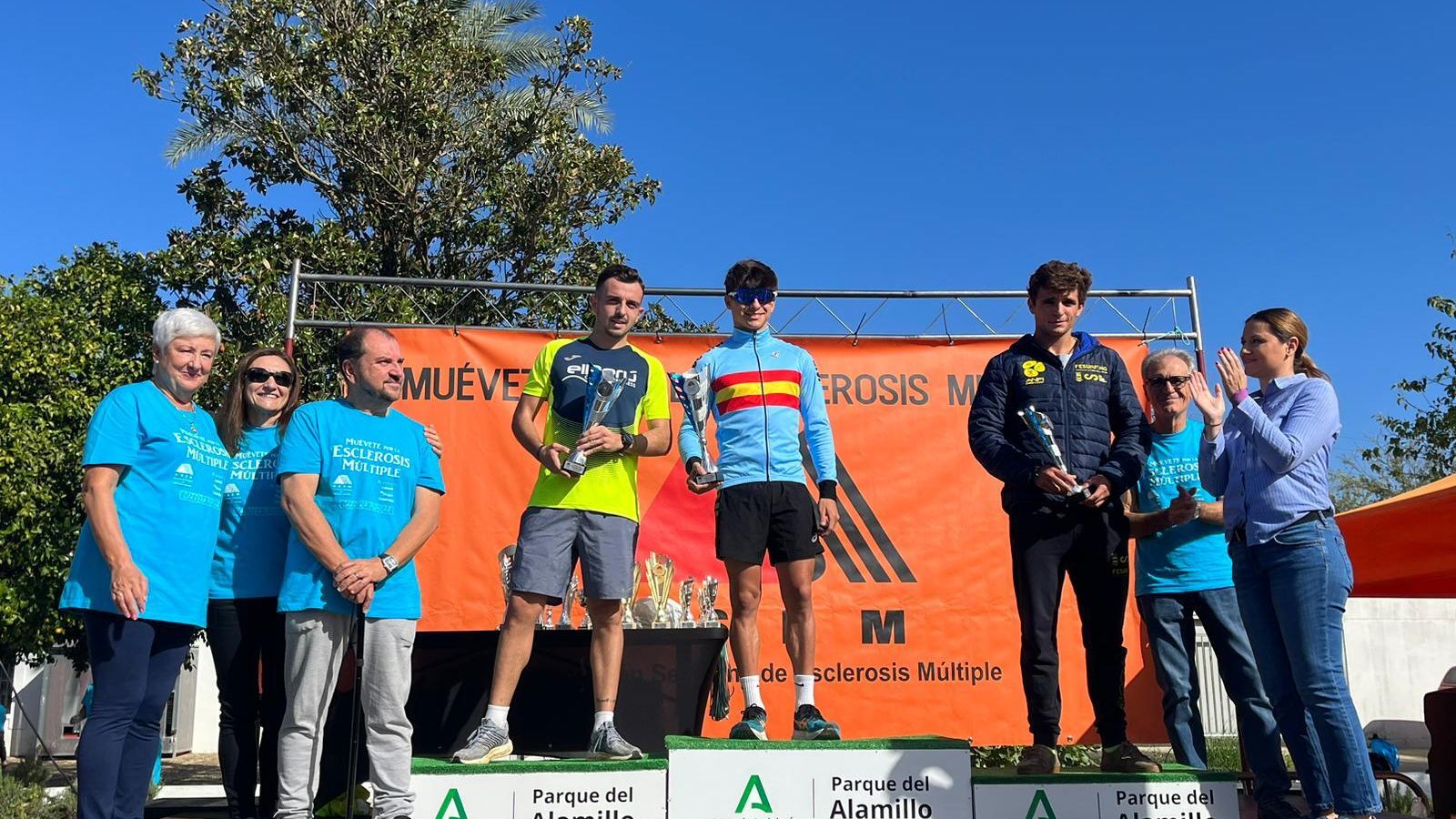 El podio de una de las categorías.