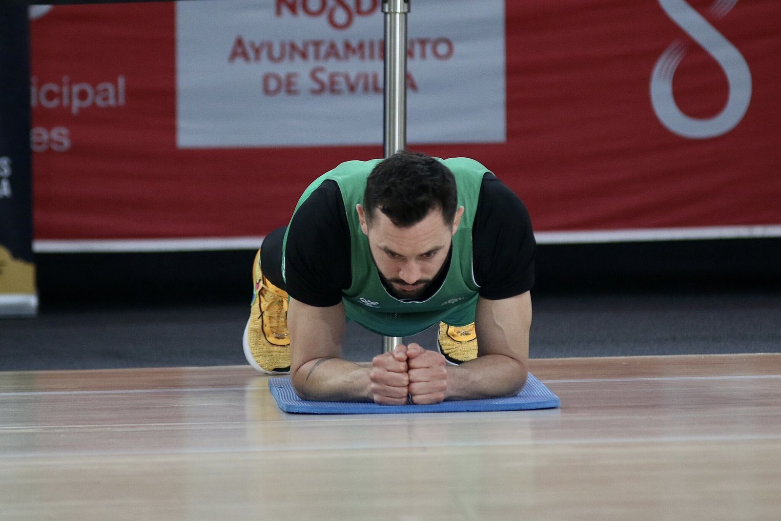 Faggiano, concentrado, se ejercita en San Pablo en una sesión de entrenamiento de esta semana.