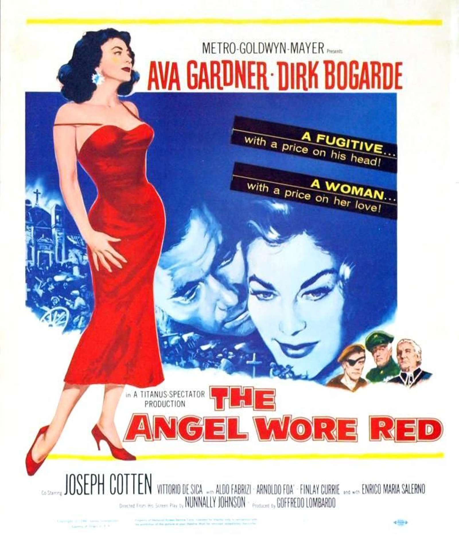 Cartel de "El ángel vestido de rojo"