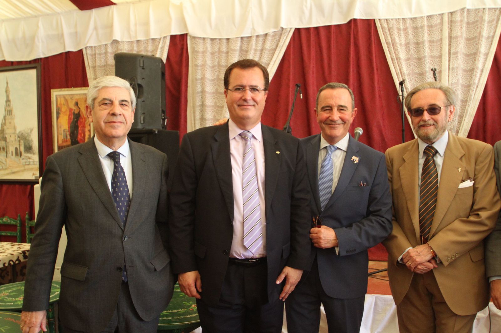 Damián Álvarez, Juan Carlos Cabrera, el teniente general Juan Gómez de Salazar Mínguez y José Carlos Ruiz-Berdejo.