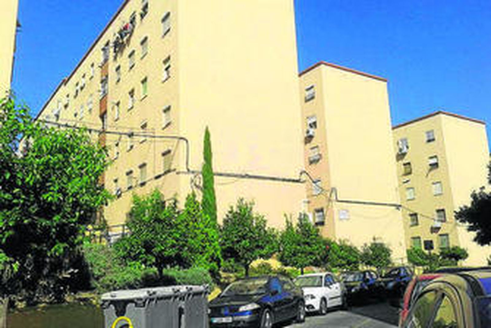 Algunas de las calles afectadas de la barriada de Las Flores.