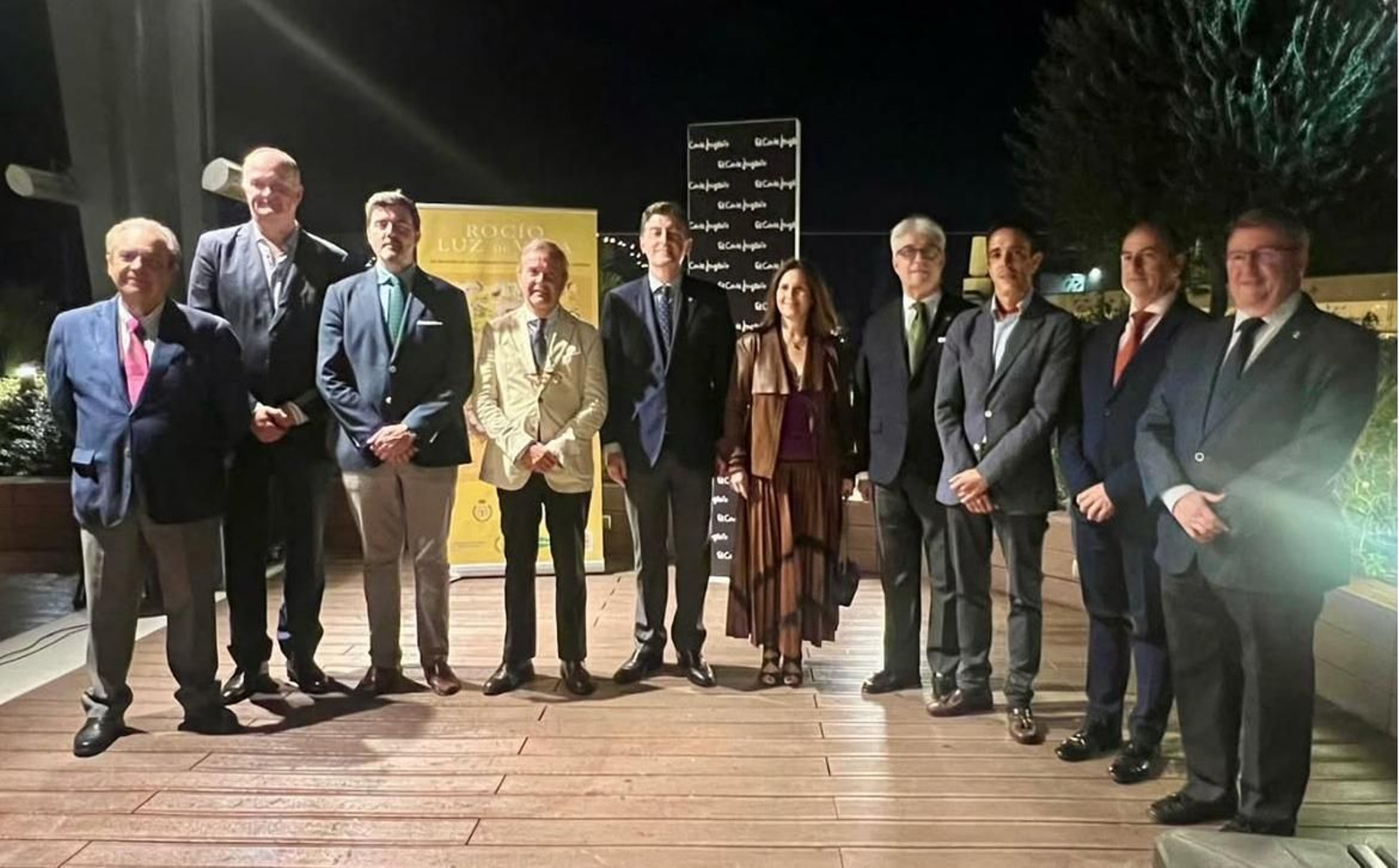 Los diferentes hermanos mayores presentes en este acto