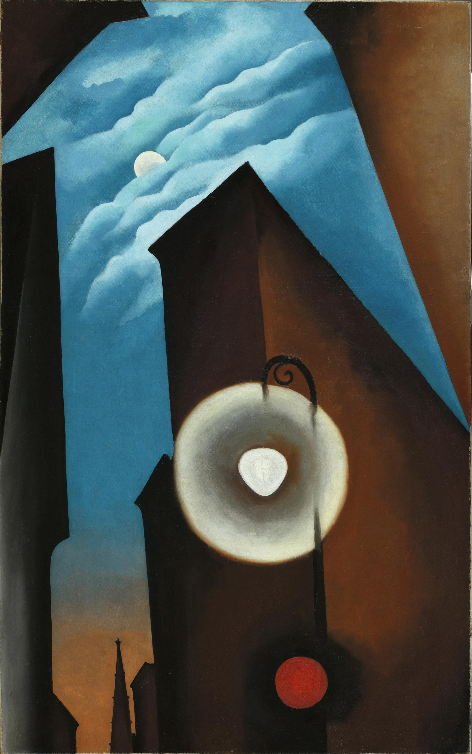 'Calle de Nueva York con luna', 1925. Colección Carmen Thyssen-Bornemisza en depósito en Museo Thyssen-Bornemisza.