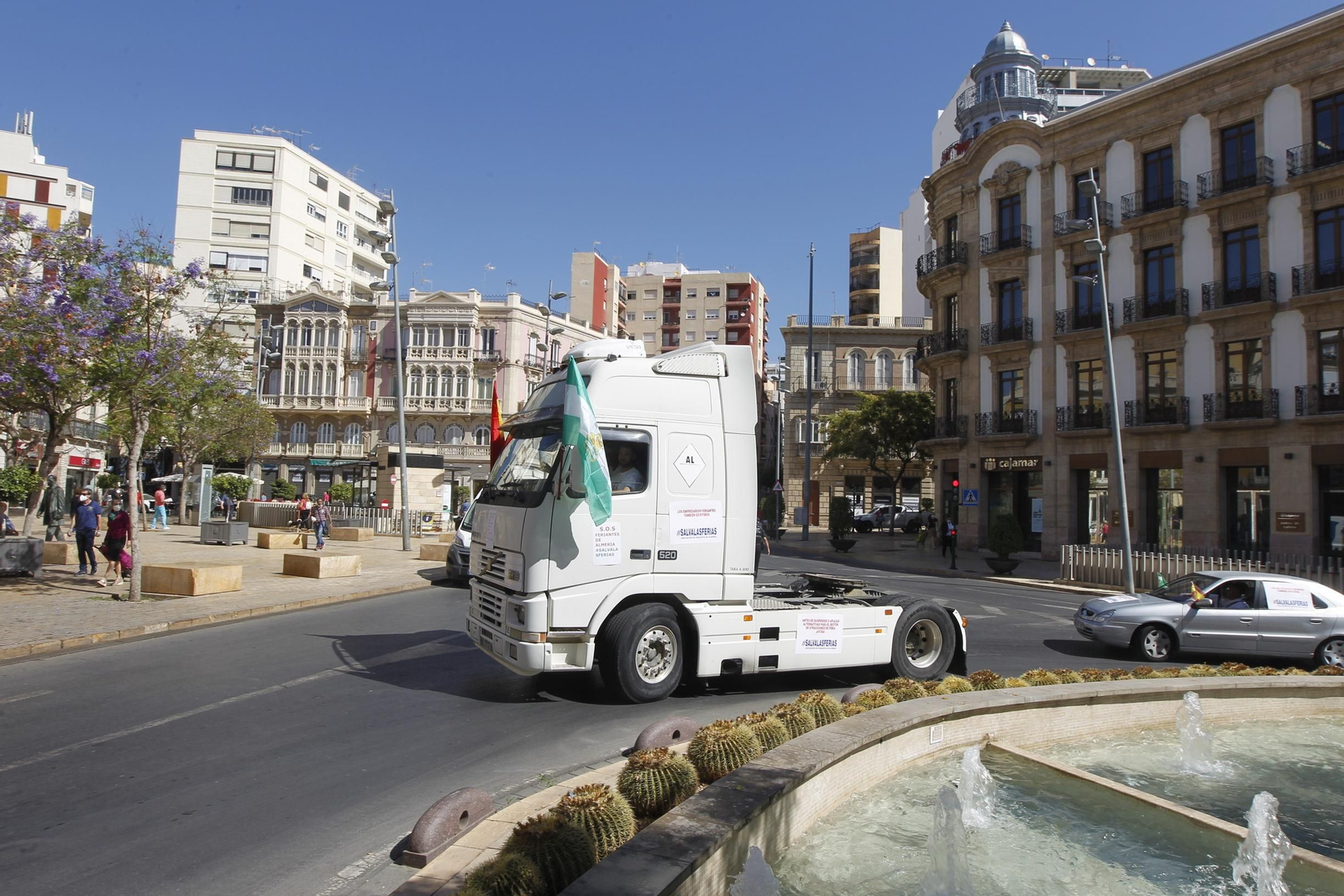 Fotogalería manifestación feriantes. Almería