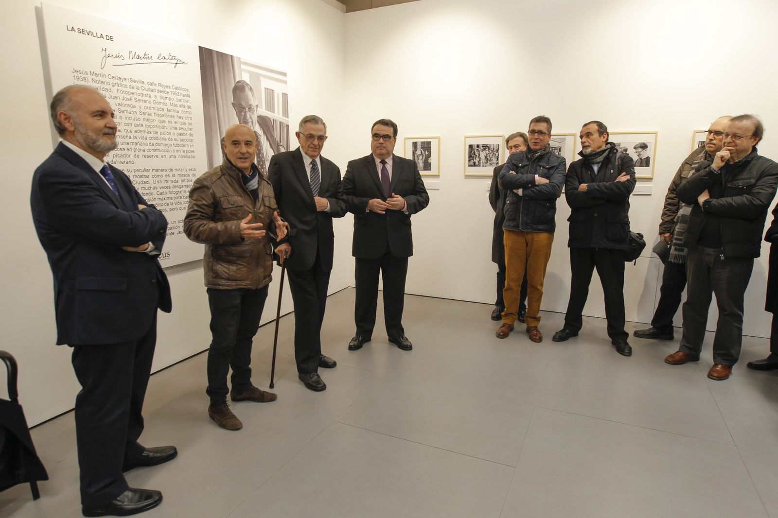 Martín Cartaya, entre Pepe Morán, Luis Martínez y Álvaro Pastor, ayer en el Cicus.