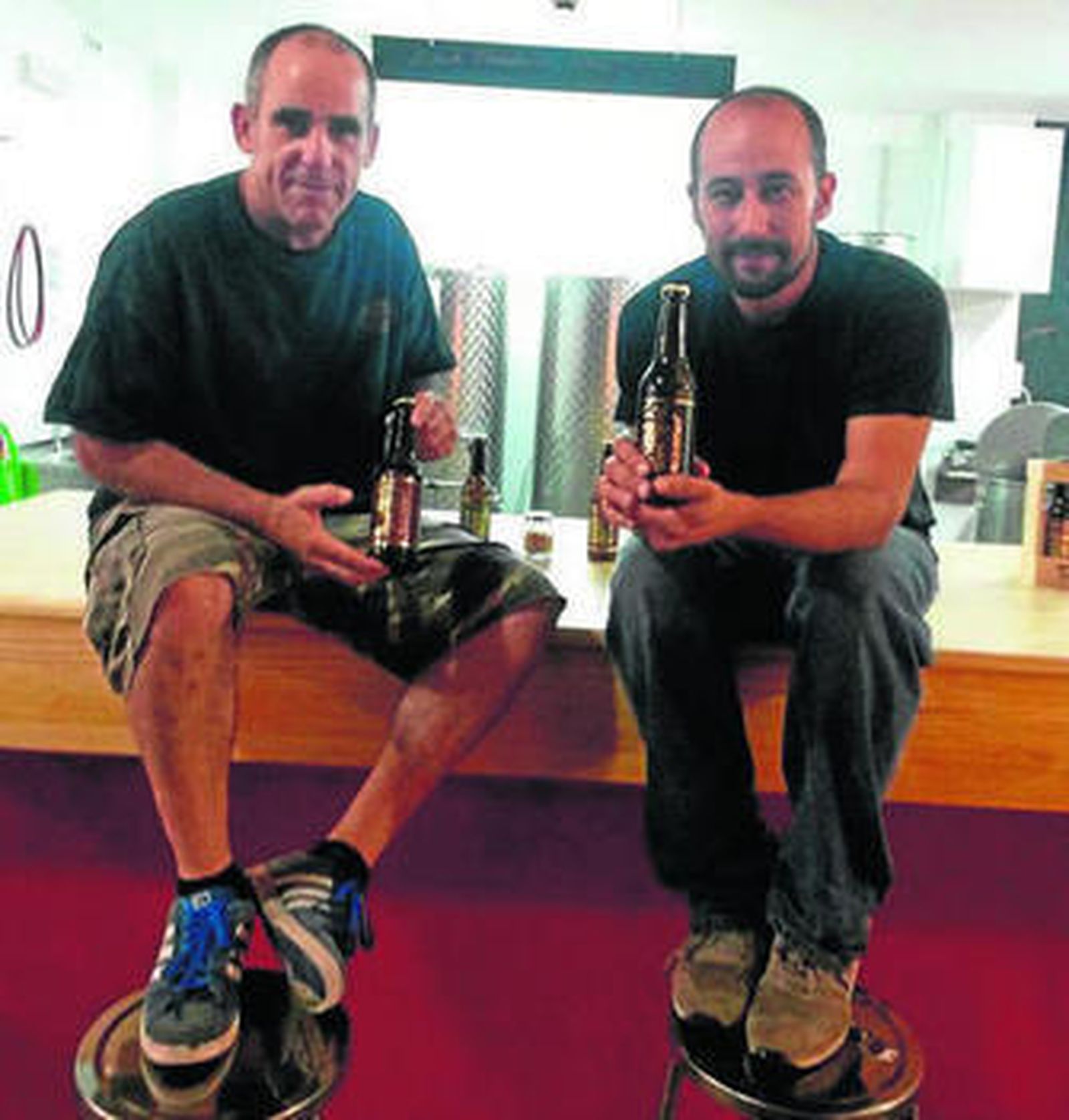 Marcos Carvajal y Jacobo Portillo, de Cervezas Taifa.