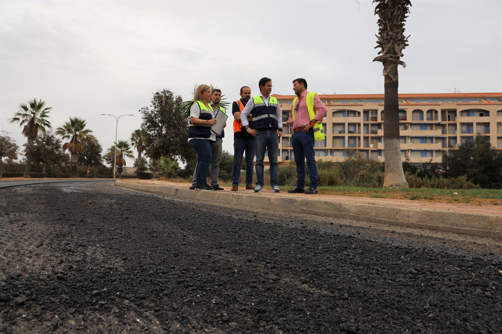 Visita a las obras en Ejido Beach, Almerimar. Visita a las obras en Ejido Beach, Almerimar.