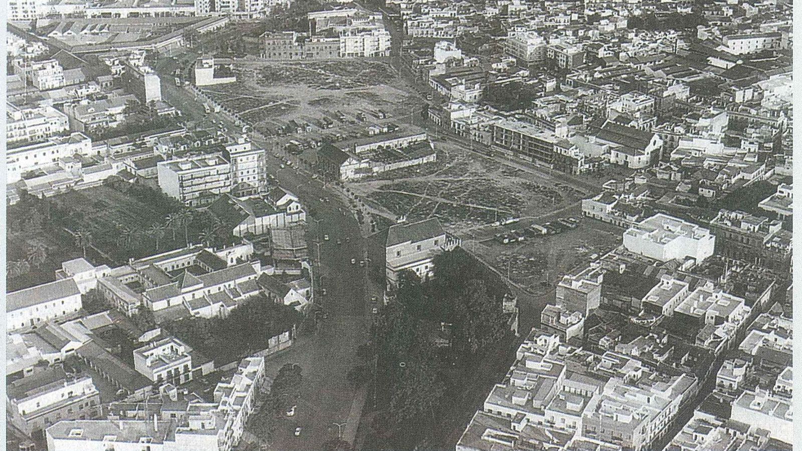 El barrio de San Julian destruido en los años del franquismo.