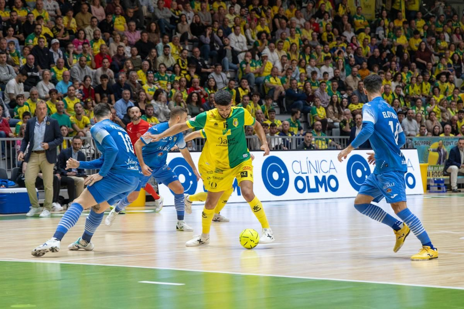 La goleada del Jaén Paraíso Interior FS ante el Viña Albali Valdepeñas, en imágenes
