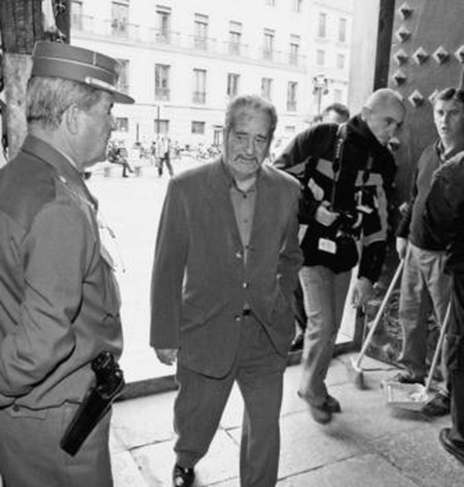 El acusado José Manuel de la Blanca, el pasado martes entrando en la Audiencia.